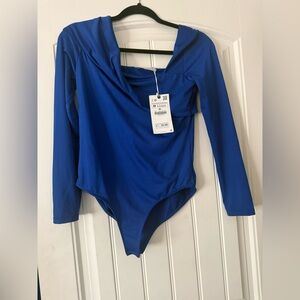 Zara Royal Blue Long Sleeve Bodysuit